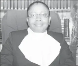  ??  ?? Chief Justice (ag) Roxane George-Wiltshire