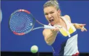  ?? REUTERS ?? Simona Halep in action against Maria Sharapova.