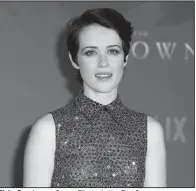  ??  ?? Claire Foy stars as Queen Elizabeth II in The Crown.