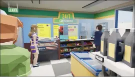  ??  ?? An educationa­l scene from one of the virtual reality videos for children.
