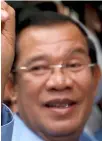  ??  ?? Hun Sen