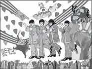  ??  ?? Ron Campbell, who worked on the animation of The Beatles cartoon series and the film Yellow Submarine, will show and sell his work at Stephano’s Fine Art in Little Rock.