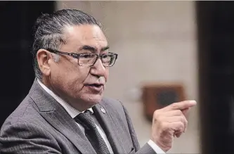  ?? SEAN KILPATRICK THE CANADIAN PRESS ?? MP Romeo Saganash says Ottawa has a role to play in examining allegation­s of forced sterilizat­ion of Indigenous women.
