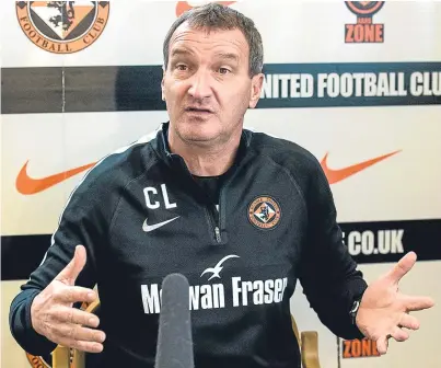  ?? Picture: SNS Group. ?? Csaba Laszlo: spent first full week assessing the squad at Tannadice.