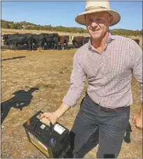 ??  ?? NSW Agricultur­e minister Niall Blair (pictured above) is concerned about the dangers to stock of old batteries left lying in paddocks. PHOTO: DUBBO PHOTO NEWS