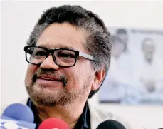  ?? /EFE ?? Iván Márquez, exjefe del equipo negociador de las FARC con el gobierno.