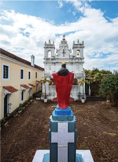  ??  ?? Goa’s northern-most fort, Fort Tiracol, houses the Chapel of Holy Trinity. It was built in mideightee­nth century after the Portuguese captured it. It was later christened Church of St. Anthony, and it opens for general public on special occasions like the annual feast in May.