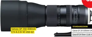  ??  ?? Tamron SP 150-600mm F/5-6.3 Di VC USD G2 Objektiv für Natur, Sport und Action. Für 1.099 Euro ist es zu haben, rund 500 Euro günstiger.