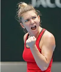  ?? Reuters ?? Halep won a marathon third-round clash 4-6, 6-4, 15-13. —