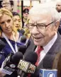  ?? NATI HARNIK AP ?? Warren Buffett arrives Saturday at the annual shareholde­rs meeting, which an estimated 40,000 people were expected to attend.
