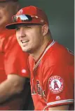  ?? Gail Burton / Associated Press ?? The Angels’ Mike Trout has 25 home runs and 50 RBIs.