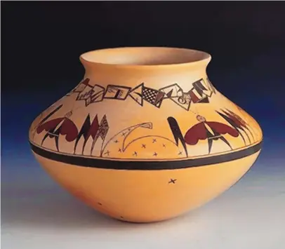  ?? Pottery by Karen Abeita. COURTESY OF MUSEUM OF INDIAN ARTS & CULTURE ??