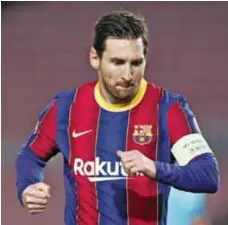  ?? / GETTY IMAGES ?? Marca. Messi ha marcado en los tres partidos de Champions League.