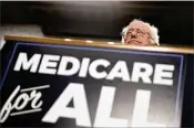  ?? PHOTOS BY TOM BRENNER / THE NEW YORK TIMES ?? At a news conference regarding health care on Capitol Hill on Wednesday, Sen. Bernie Sanders, I-Vt., proposed what he called “a Medicare-for-all, single-payer health care system.”