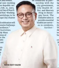  ?? ?? MAYOR RUFFY BIAZON