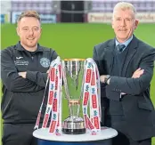  ?? ?? Hibs boss Dean Gibson (left) and Rangers manager Malky Thomson go head-to-head at Tynecastle today