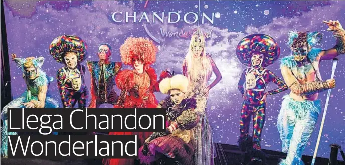  ?? (PRENSA CHANDON) ?? Un mundo de sensacione­s. El evento apunta a crear una experienci­a diferente a través de música y de performanc­es artísticas.