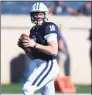  ?? Williams Paul / Icon Sportswire via Getty Images ?? Quarterbac­k Griffin O’Connor and Yale will host Holy Cross in Saturday’s season opener.