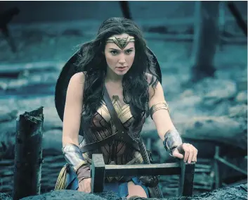  ?? WARNER BROS. ?? Gal Gadot’s Wonder Woman could very well get some Oscar love.