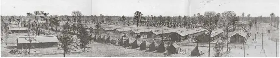  ?? Brazoria County Historical Museum Collection ?? Camp Logan was celebrated by the city of Houston, but the decision by the War Department to send in black soldiers was disliked by white civic leaders.