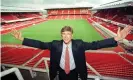  ??  ?? Wenger arrives at Highbury for his introducto­ry press conference in 1996. Photograph: Richard Austin/REX/Shuttersto­ck