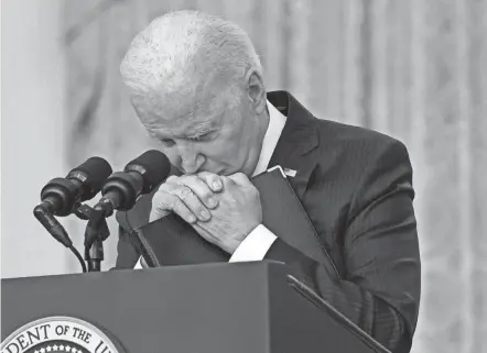  ?? AP ?? President Joe Biden said after the attack that the perpetrato­rs cannot hide, and he vowed to strike back at the Islamic State group’s Afghanista­n affiliate.