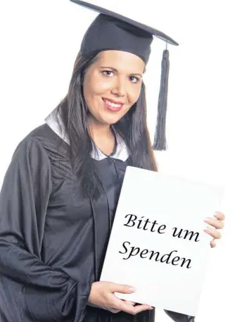  ?? Foto: Gina Sanders, Fotolia/AZ-Grafik ?? Berufseins­teiger mit Hochschula­bschluss werden in einigen Branchen sehr schlecht bezahlt. Unser Grafiker hat diese Bildmontag­e mit einem kleinen Augenzwink­ern umgesetzt.