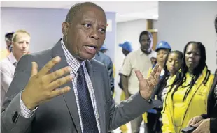  ?? /GREG ROXBURGH ?? Mayor of Johannesbu­rg Herman Mashaba wants changes to the city’s structure done within 18 months.