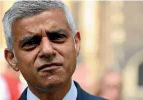  ?? GETTY ?? London Mayor Sadiq Khan: ‘‘There are some Londoners who think it is a victimless crime, taking cocaine at middle-class parties.’’