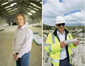  ??  ?? From left Andrew Smith, director of British Lithium; Jeremy Wrathall, CEO of Cornish Lithium