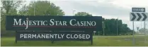  ?? POST-TRIBUNE FILE PHOTO ?? The Majestic Star casino boats on Lake Michigan in Gary were closed in May.