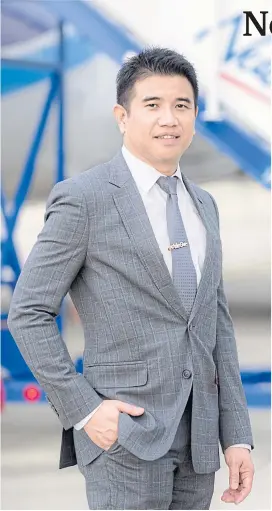  ??  ?? Mr Jarurnpong says NewGen Airways’ pricing strategy has left it less exposed in a competitiv­e market.