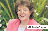  ??  ?? MP Rosie Cooper