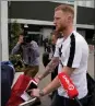  ??  ?? BEN STOKES: ‘Working on my golf swing’