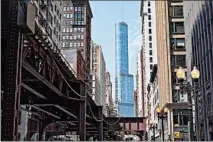  ??  ?? The Trump Internatio­nal Hotel & Tower, seen from Wabash Avenue.