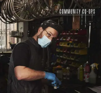  ??  ?? RIGHT BBP mechanic Adam Dolling gives donated bikes major overhauls