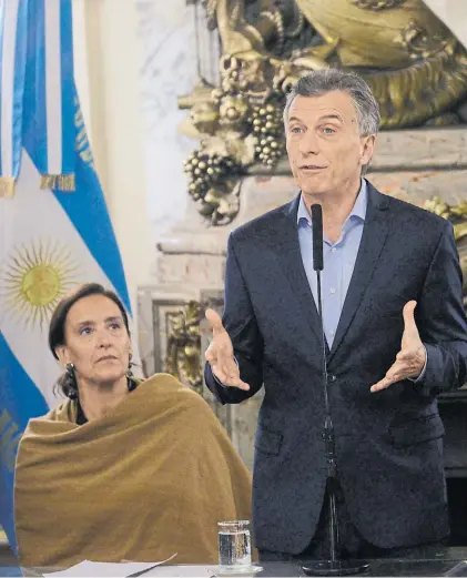  ??  ?? Socios. Mauricio Macri y Gabriela Michetti trabajaron juntos en la Ciudad y ahora en la Nación.