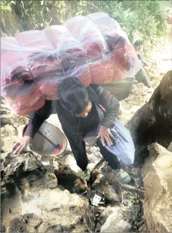  ?? PICTURES: ELEPHANT ACTION LEAGUE ?? Most high-crime smuggling occurs via mountain and land routes with old women carrying as much as 6kg of wildlife contraband on their backs on mountainou­s routes from Vietnam into China. Besides rhino horn, pangolin scales and leopard skin also feature...