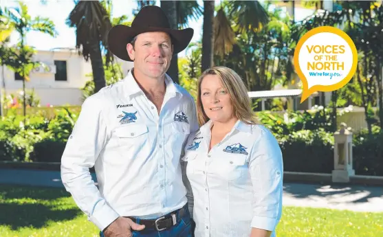 ?? AMAZING WORK: NQ Elite Rodeo owners Quentin and Sandy Kersh love helping out and supporting people in the community. Picture: WESLEY MONTS ??