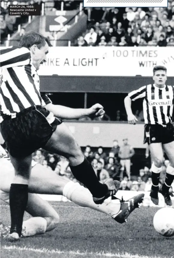  ??  ?? MARCH 26, 1988: Newcastle United v Coventry City.