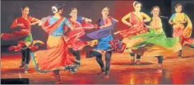  ??  ?? Kathak performanc­e at Spandhan 2018.