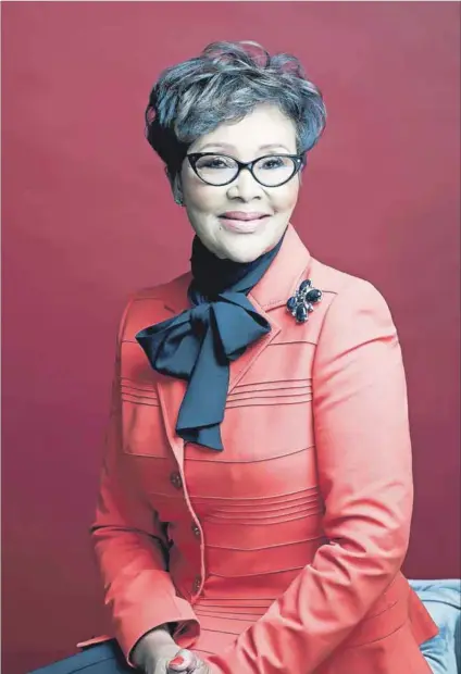  ??  ?? Trailblaze­r: Veteran journalist Felicia Mabaza-suttle says it is no longer an honour to be ‘the only woman’; the point is to create space at the table for more women to thrive