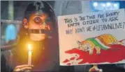  ?? AFP ?? The killing of Avni, on November 2, saw protests from animal lovers.