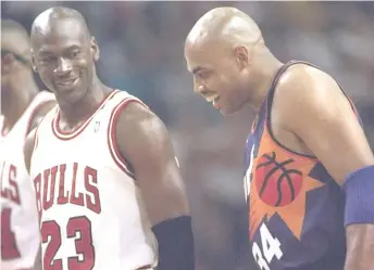  ?? GETTY IMAGES ?? Charles Barkley might have summed up ‘‘The Last Dance’’ best when he said: ‘‘Losing to Michael Jordan, there’s no shame in that.’’ Jordan and the Bulls beat Barkley and the Suns in the 1993 NBA Finals.