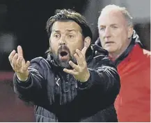  ??  ?? 0 Dundee manager Paul Hartley is under increasing pressure.