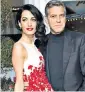  ??  ?? The Clooneys want to prevent a ‘lost generation’ of Syrians