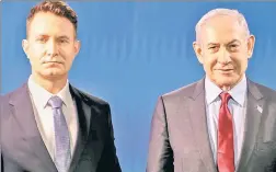  ?? ?? ‘MAJOR CONFRONTAT­ION’: Columnist Douglas Murray and Benjamin Netanyahu meet last weekend amid Israel’s monthslong war in Gaza.