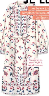  ??  ?? Kimono en lin, H&M, 79,99 €, www2.hm.com