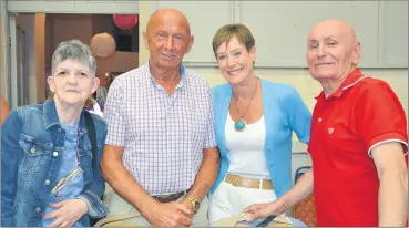  ?? (Pic: John Ahern) ?? L-r: Agnes Maher (Clogheen), Steve Gahan (Glanworth), Teresa Dwane (Kilbehenny) and Jimmy Maher (Clogheen) who were brilliantl­y entertaine­d by the Johnny Cash tribute show in Clogheen last Friday night.