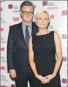  ?? AP FILE PHOTO ?? MSNBC’s “Morning Joe” co-hosts Joe Scarboroug­h and Mika Brzezinski, right, are shown in this 2013 photo.